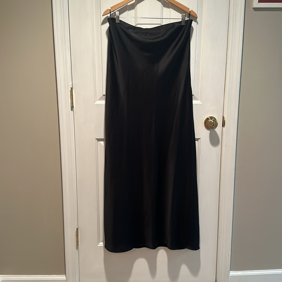 ZARA Satin Effect Dress Black - Size XXL - Picture 2 of 4